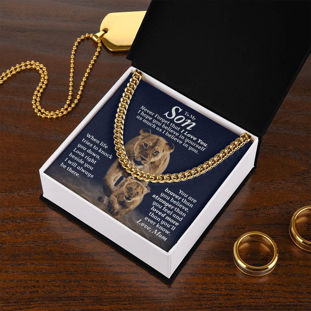 Perfect Gift For Son Cuban Link Chain