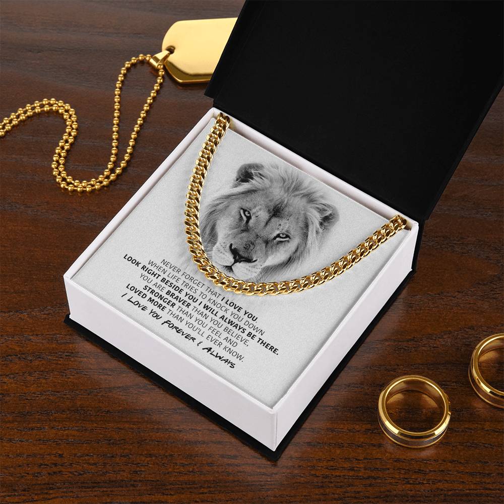 You Are Braver - Cuban Link Chain Necklace