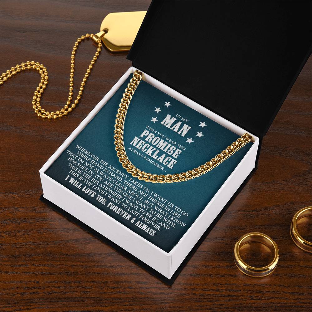 My Man - This Is The Love I Want Cuban Link Chain