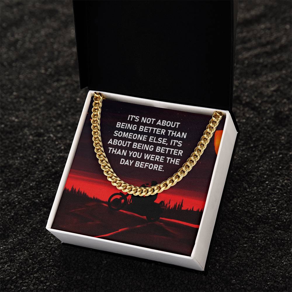 Gift For Bike  - Cuban Link Chain Necklace - Trending Now