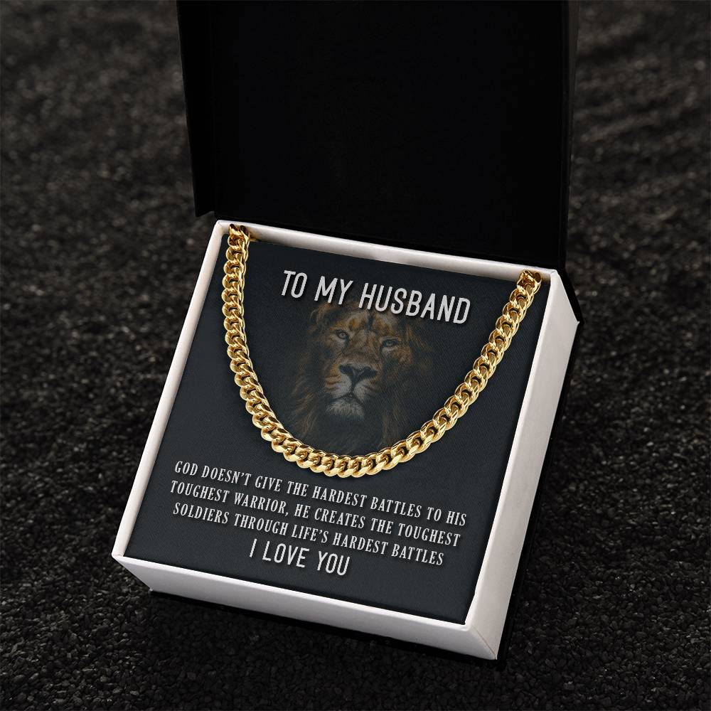 To My Husband ❤️ 🎁  Cuban Link Chain Necklace
