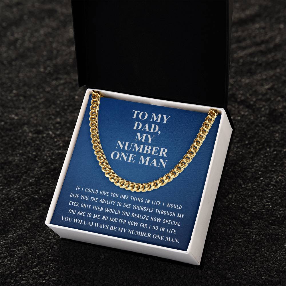 Gifts For Dad From Daughter Fathers Day Gift From Son Silver Cuban Link Chain Dad Birthday Gift Father Of The Bride Fa