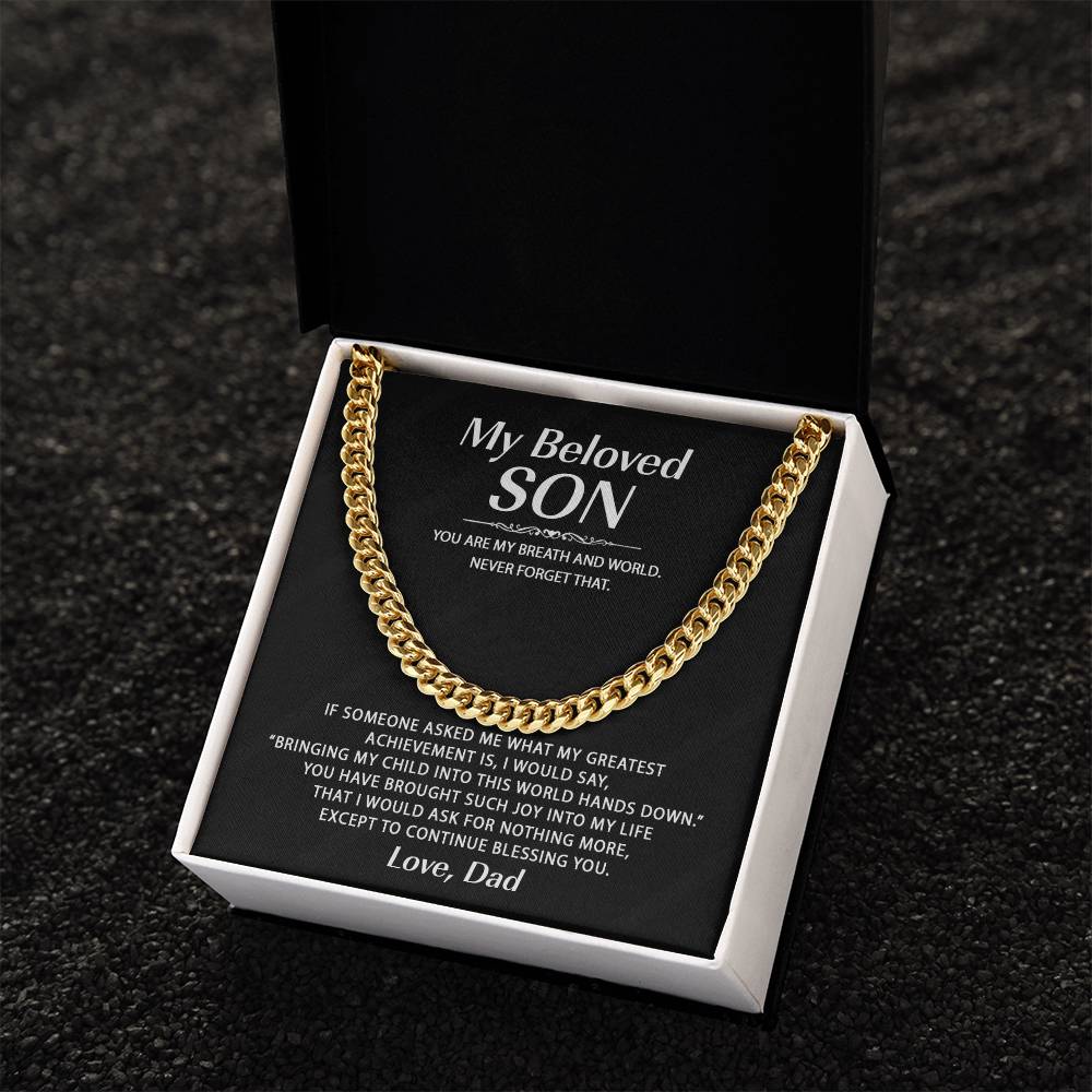 Chain Necklaces For Son From Dad Cuban Link Chain
