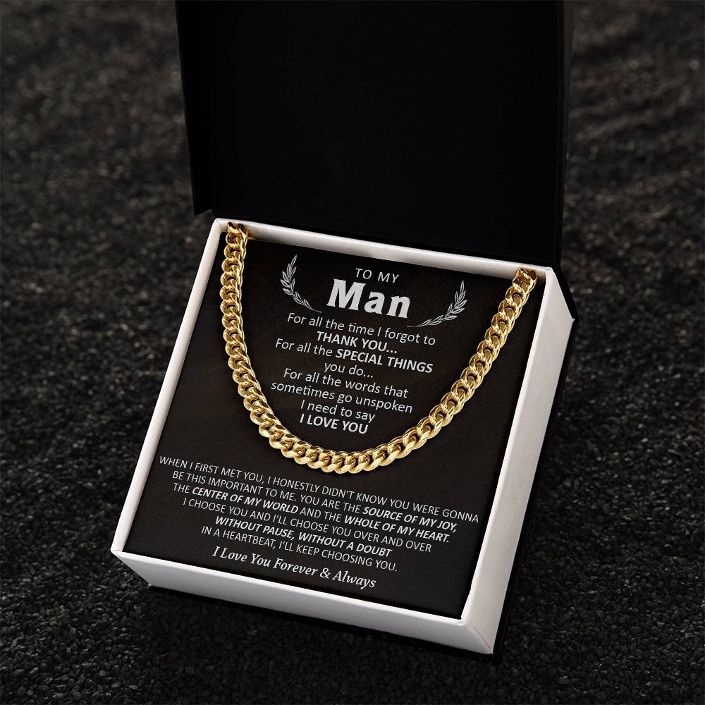 Gift For Your Man - Special Things - Cuban Cuban Link Chain
