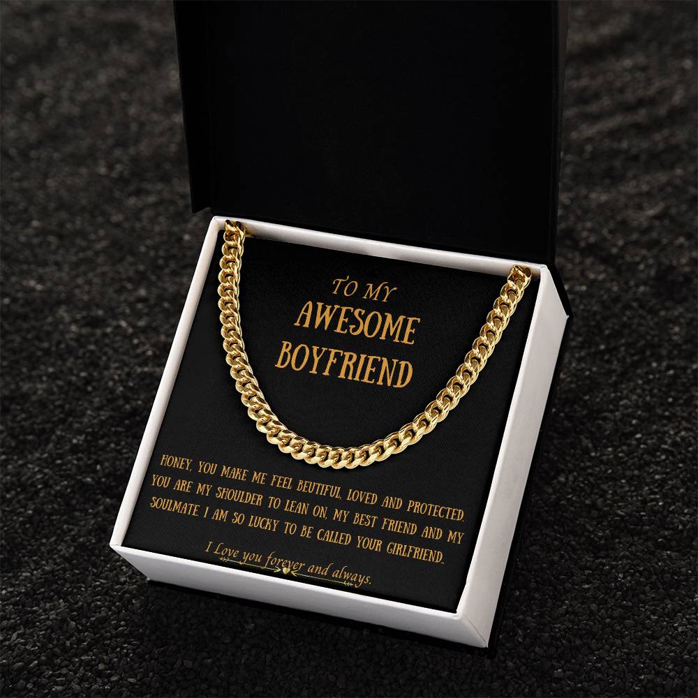 Awesome Boyfriend Cuban Link Chain