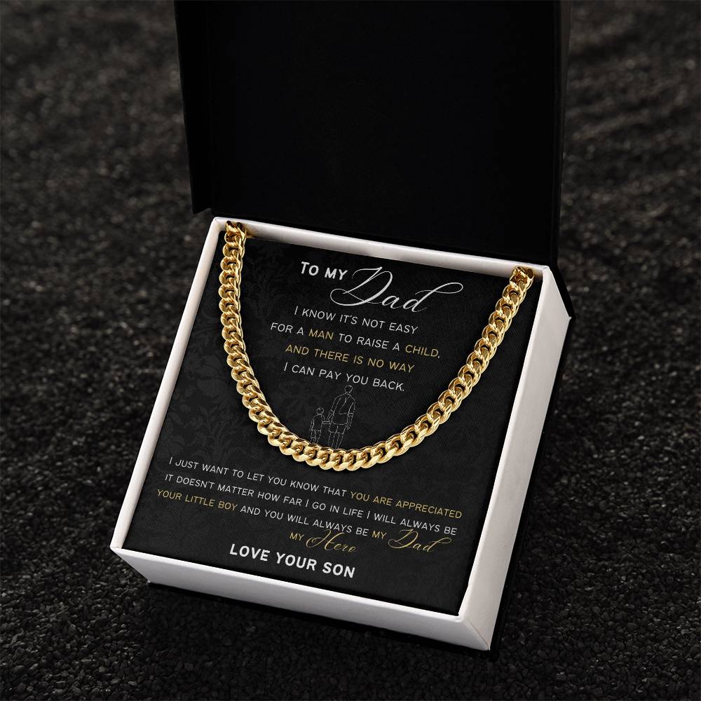 Cuban Link Chain Gift For Dad