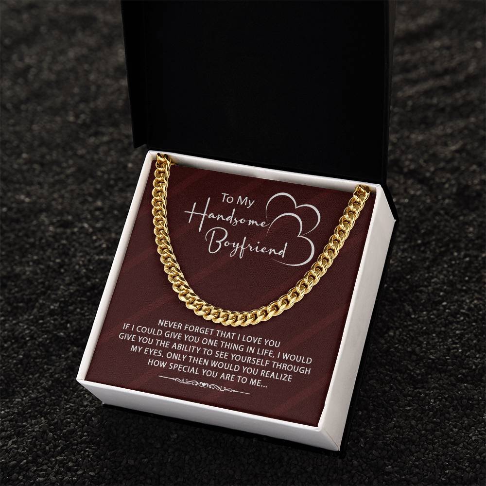 Stylish Gift For Boyfriend ♥ Cuban Link Chain Necklace