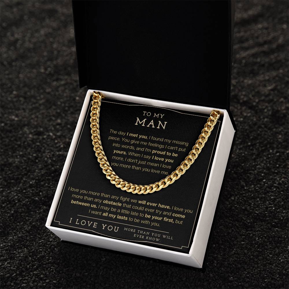 To My Man - Cuban Link Chain