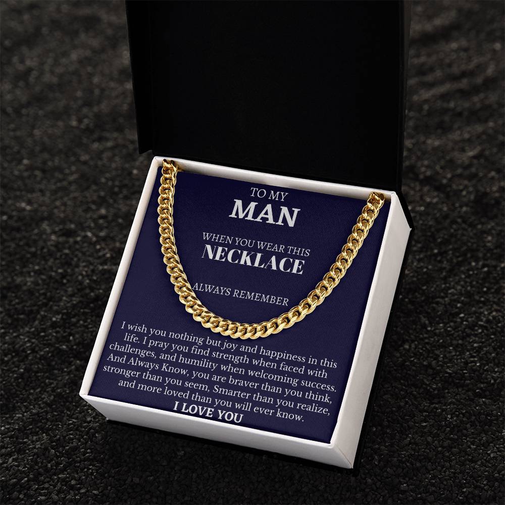 Gift For Boyfriend Cuban Link Chain