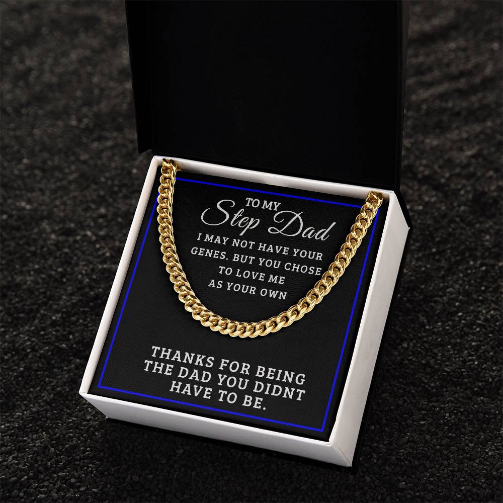 Perfect Gift For Step Dad Cuban Link Chain
