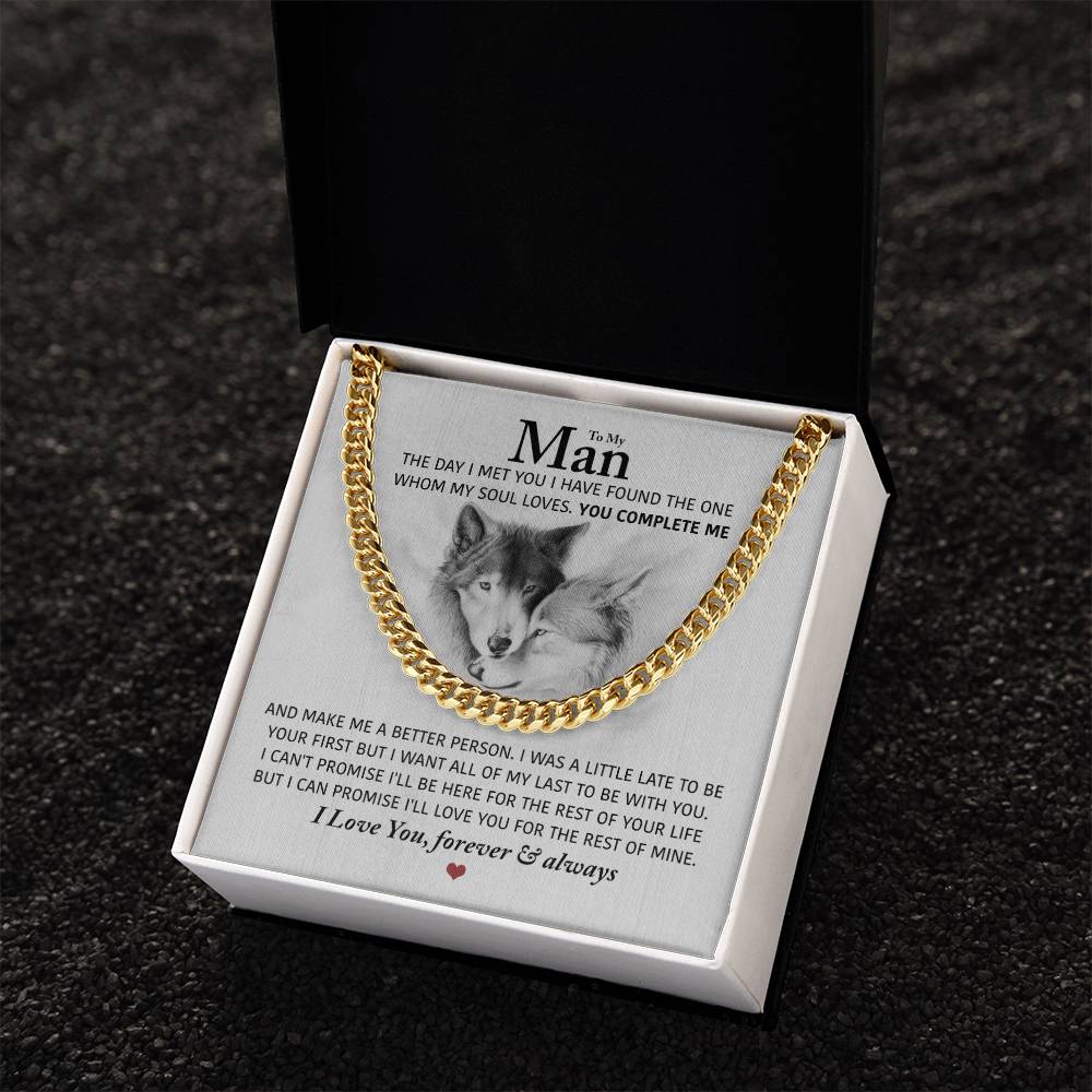 Perfect Gift For Man Cuban Link Chain