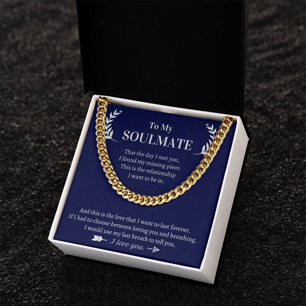 Valentine's Gift For Him - This Is The Love That I Want To Last Forever Cuban Link Chain