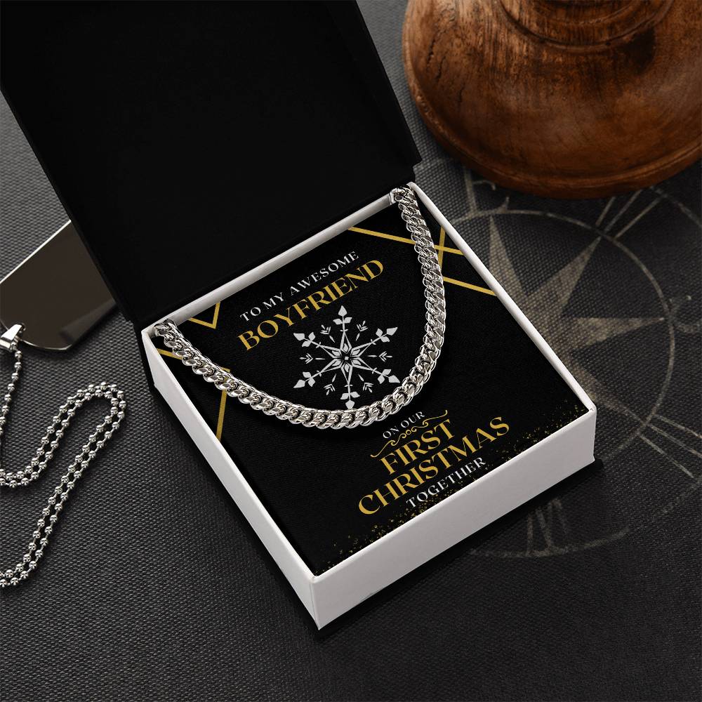 Chain Necklace To My Boyfriend On Our First Christmas Together Cuban Link Chain