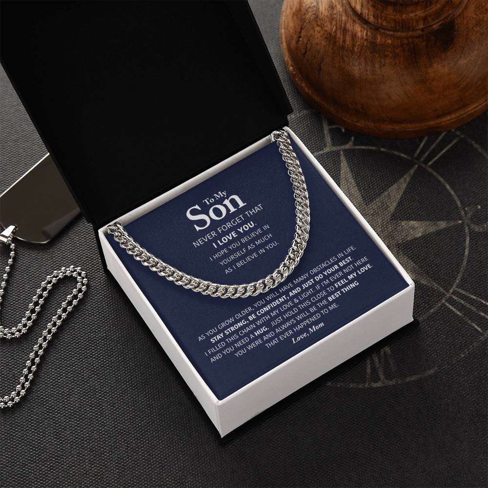 My Son - Be Confident - Cuban Link Chain