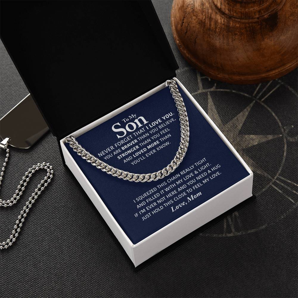 Perfect Gift For Son Cuban Link Chain