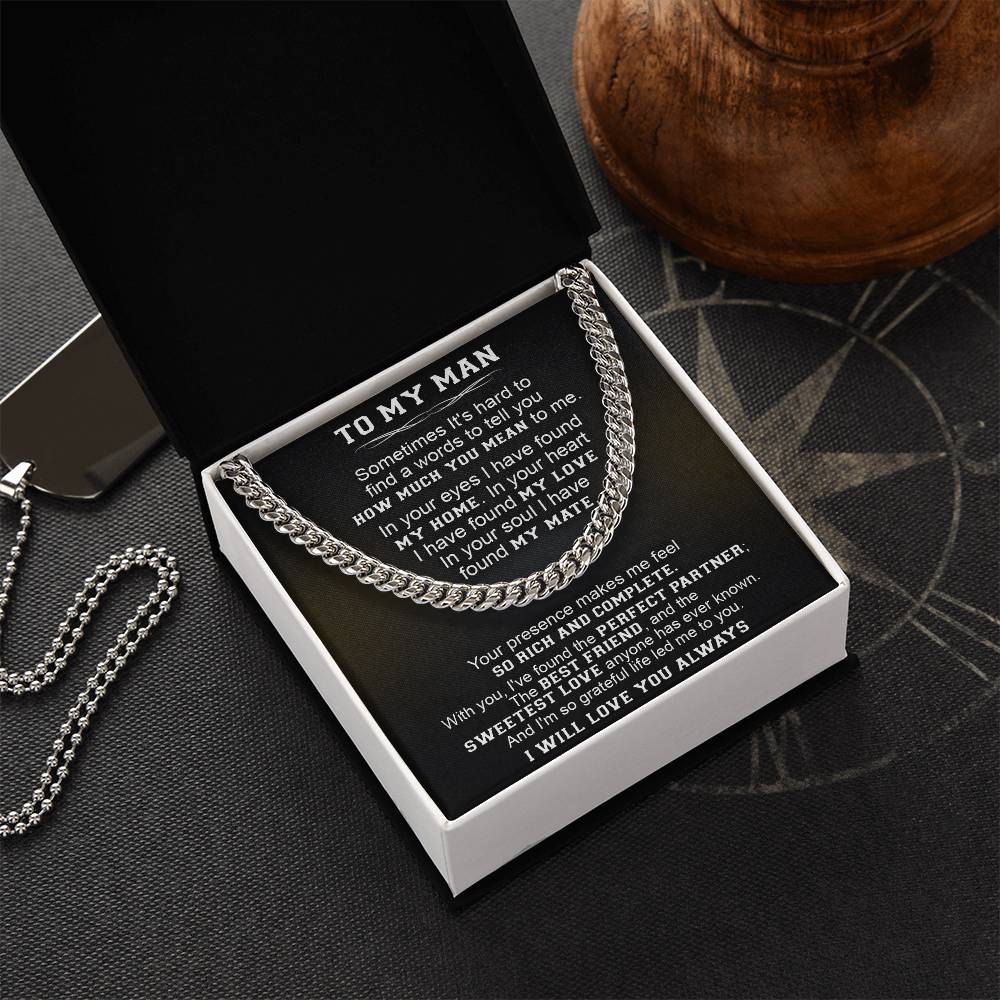 Gift For Your Man - The Perfect Partner - Cuban Link Cuban Link Chain