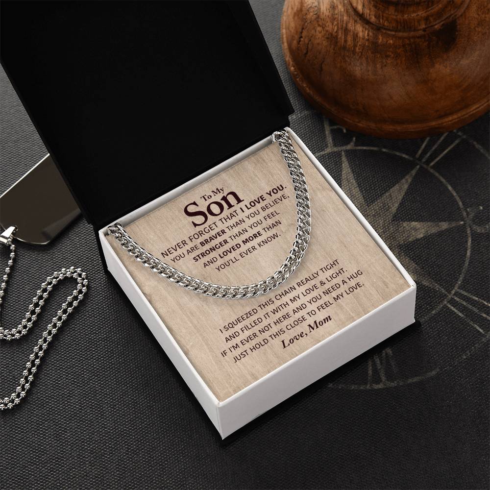 Perfect Gift For Son Cuban Link Chain