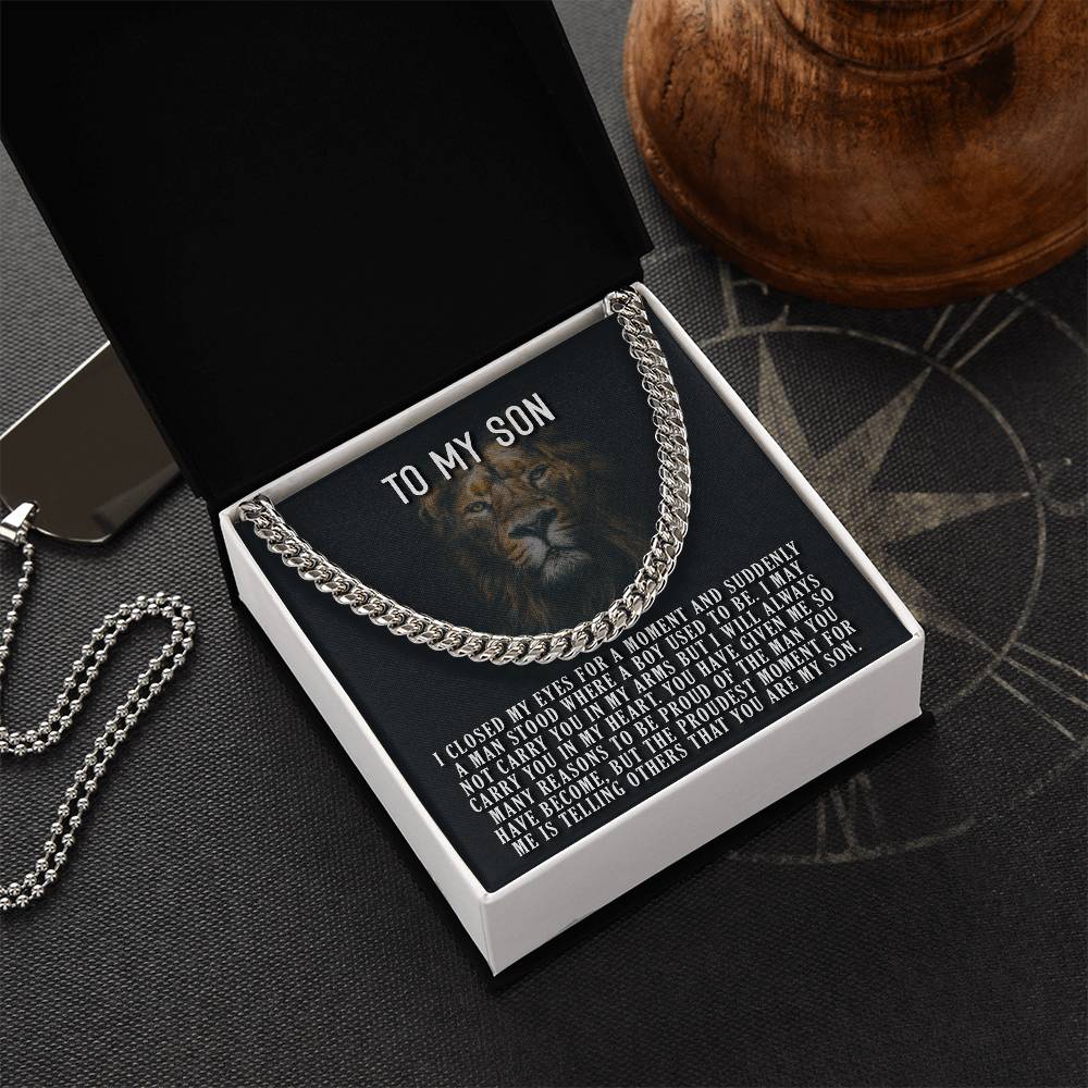 You Are My Son Cuban Link Chain