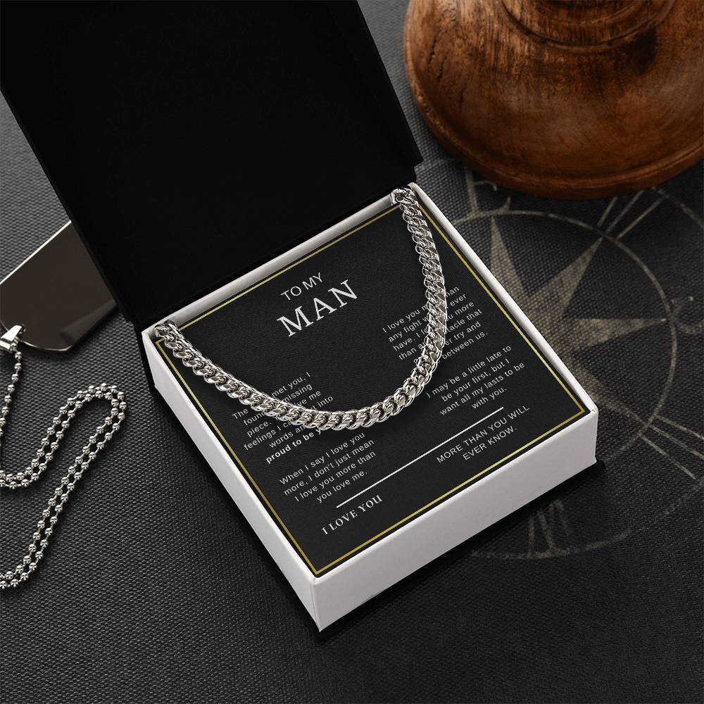 To My Man - Cuban Link Chain