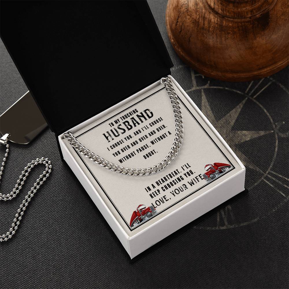 I Choose You Cuban Link Chain