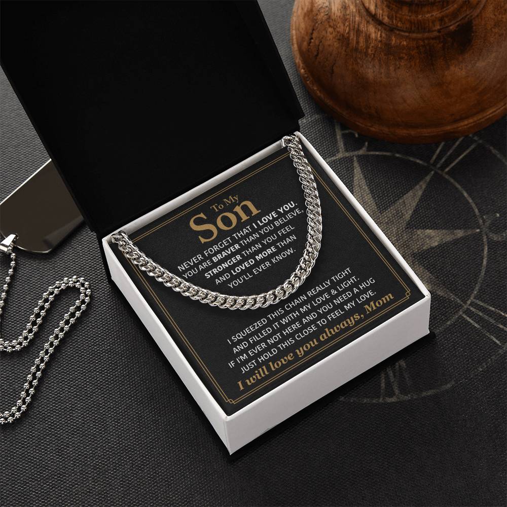 Perfect Gift For Son Cuban Link Chain