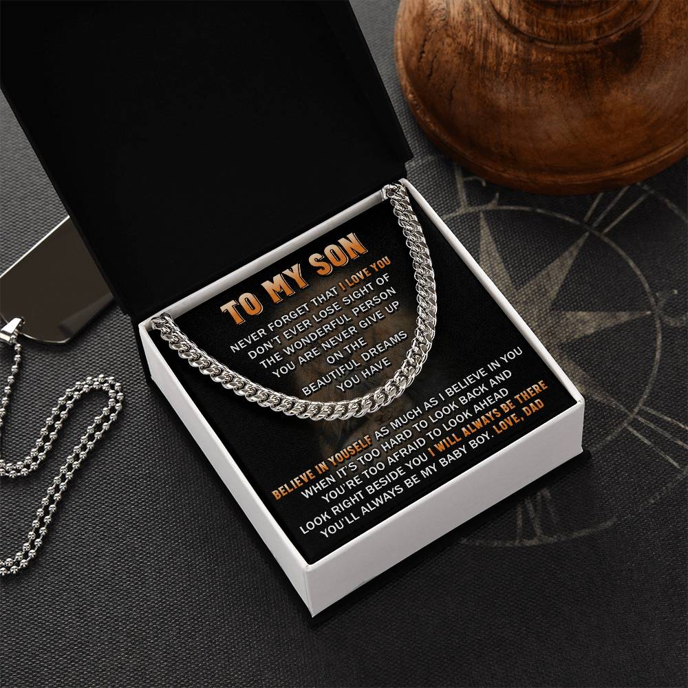 Gift For Son - Beautiful Dream - Cuban Link Cuban Link Chain