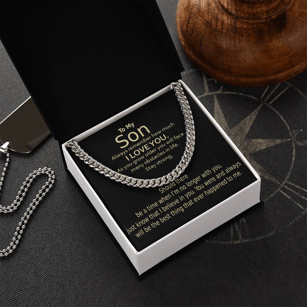 Cuban Link Chain For Son