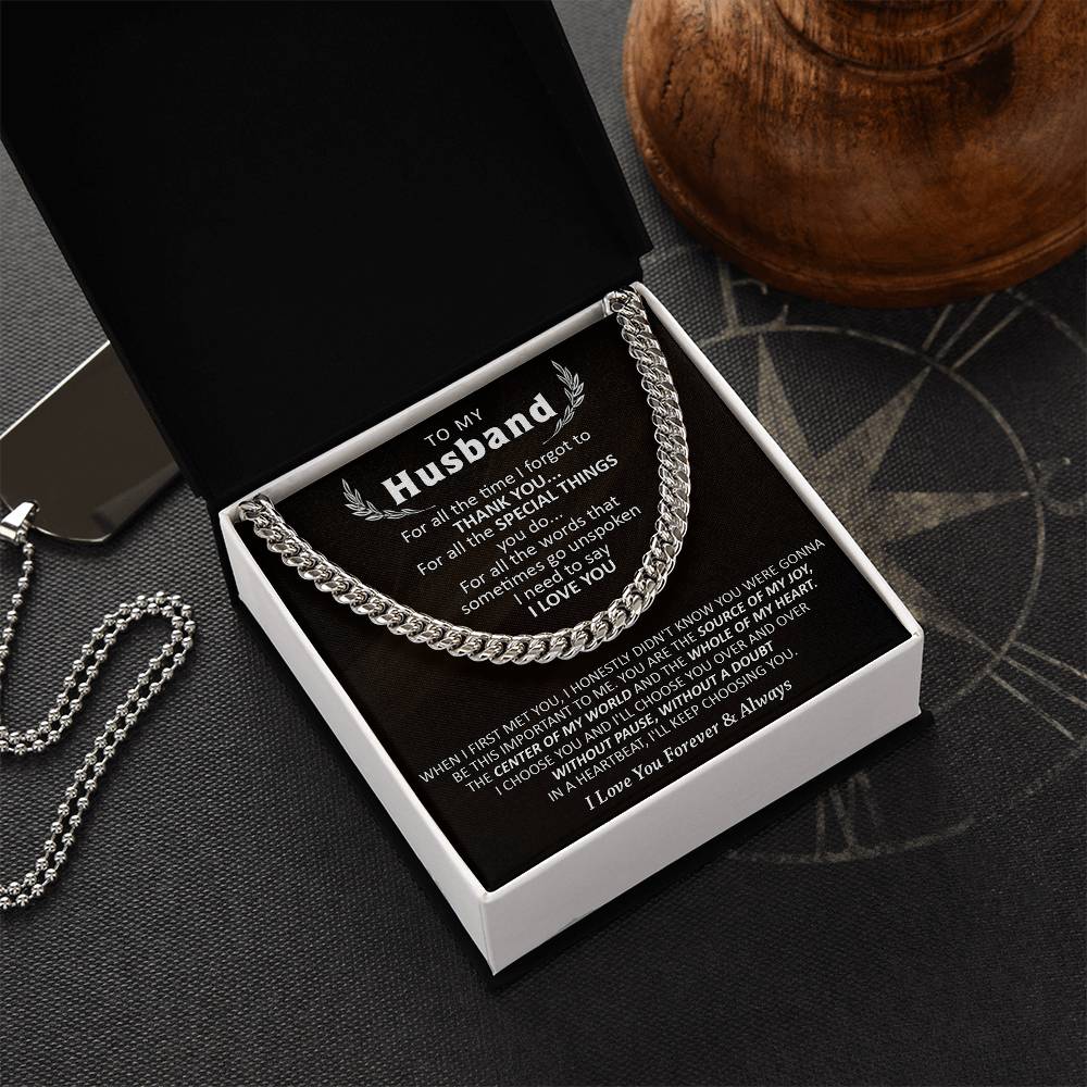 Gift For Husband - Special Things - Cuban Cuban Link Chain