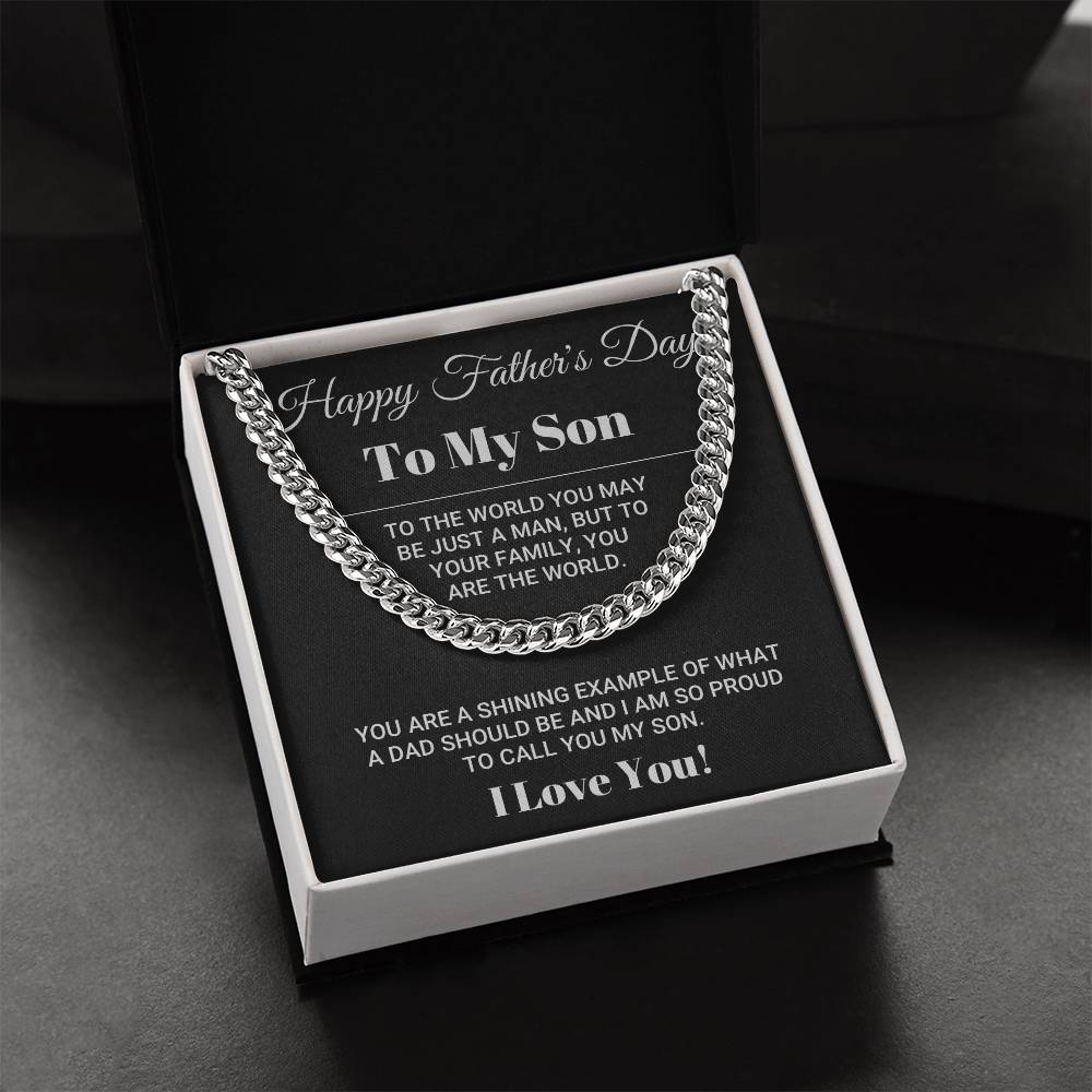 Father's Day Gift For Son Cuban Link Chain