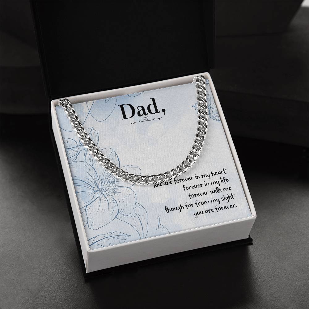 Love You Dad Cuban Link Chain