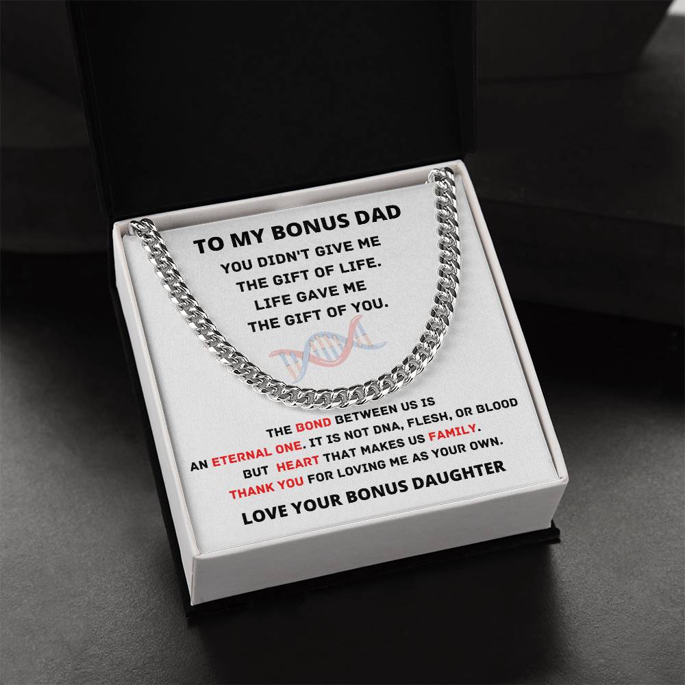 Cuban Link Chain Gift For Bonus Dad