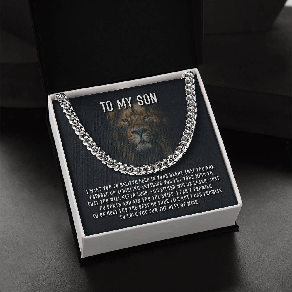 I Want You To Believe Cuban Link Chain