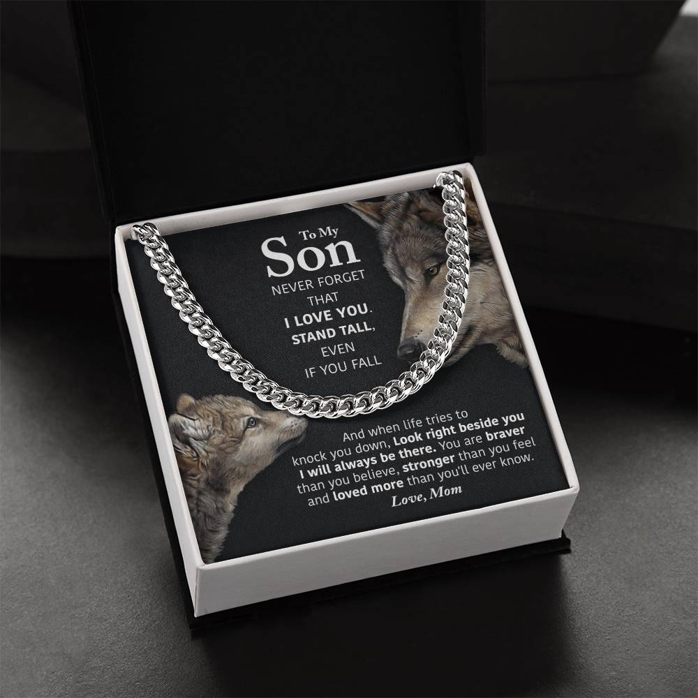My Son - Stand Tall Cuban Link Chain