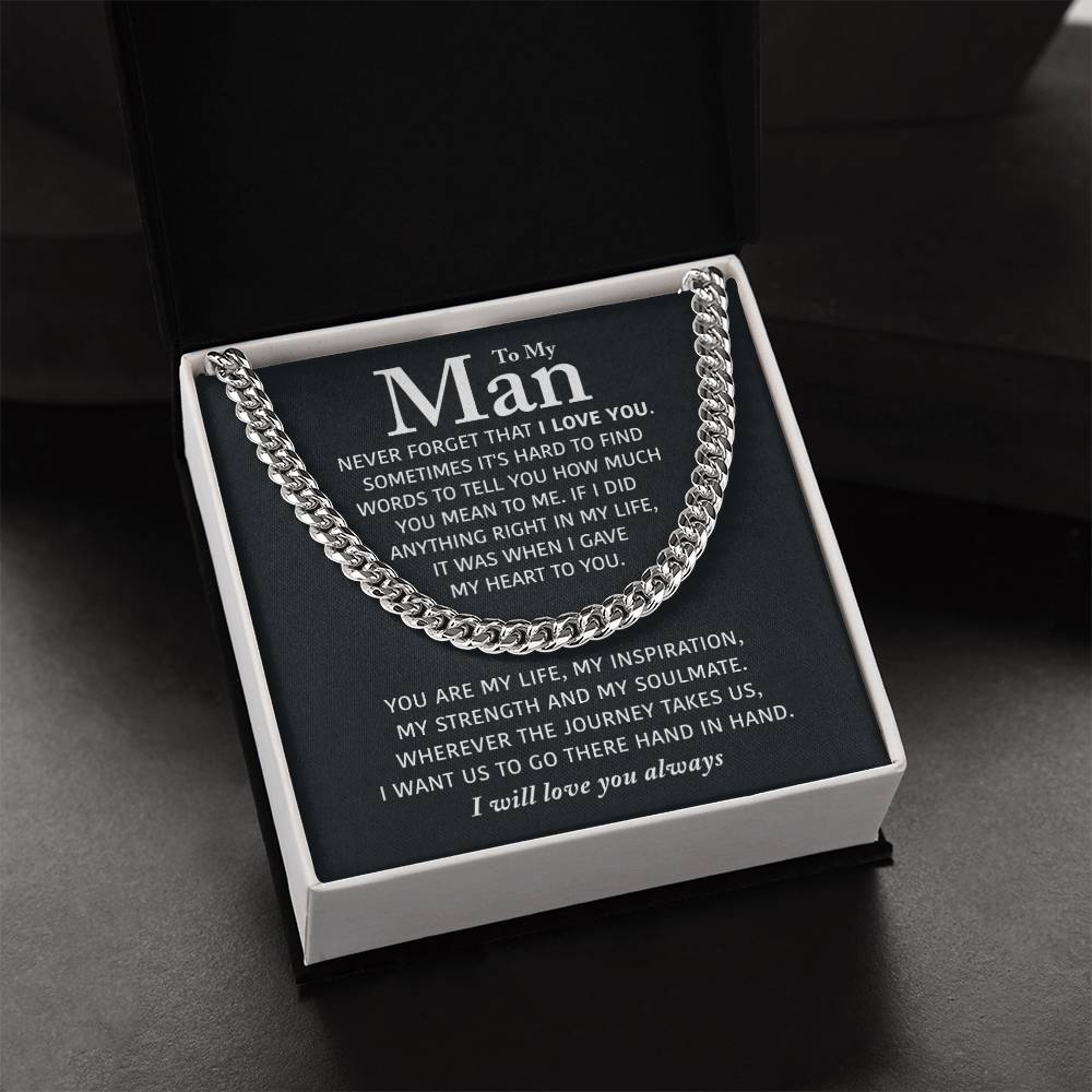Perfect Gift For Man Cuban Link Chain