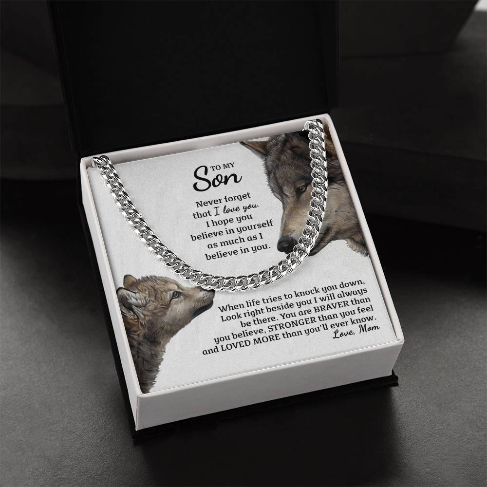Perfect Gift For Special Son Cuban Link Chain