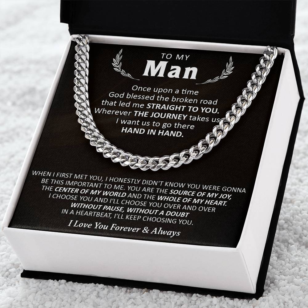 Gift For Your Man - Choose You - Cuban Cuban Link Chain