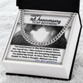 One Year Anniversary Gifts For Boyfriend Link Chain Necklace In Stainless Steel Or 14K Gold Finish Cuban Link Chain