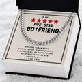 To My Five Star Boyfriend Cuban Necklace Cuban Link Chain