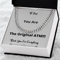 The Original Atm Cuban Chain Necklace Gift For Men Birthday Fathers Day Christmas Present Cuban Link Chain