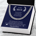 Valentine's Gift For Boyfriendhusband - I Promise I Love You More Than Anyone In The World Cuban Link Chain