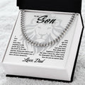 To My Son - Love Dad Cuban Link Chain