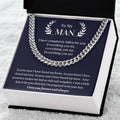 Valentine's Gift For Husband - In Your Eyes I Have Found My Home. In Your Heart I Have Found My Love Cuban Link Chain