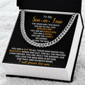 To My Son-In-Law - You Are My Bonus Son  Cuban Link Chain Necklace