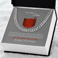 To Our Dad Gift For Dad Christmas Gift Gift For Him Cuban Link Chain Necklace Evergreen Gifts For Men Cuban Chain Neck