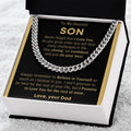 To My Son Just Do Your Best - Cuban Link Chain - Cld9