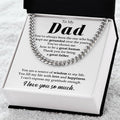 To My Dad Cuban Chain Necklace Gifts For Dad From Daughterson Fathers Day Gift Dad Birthday Gift Cuban Link Chain