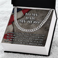 Gifts For Dad From Daughter Fathers Day Gift From Son Silver Cuban Link Chain Dad Birthday Gift Father Of The Bride Fa