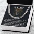 To My Son Cuban Link Chain