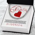 Valentine Gift For Husband Cuban Link Chain Men Valentines Day Gift Long Distance Heavy Chain Necklace Romantic Gift F
