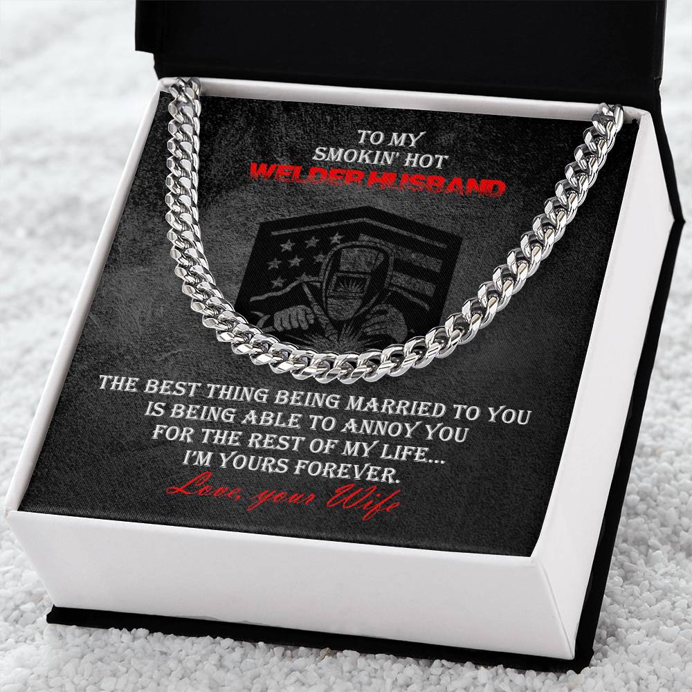Welder Heavy Durable Cuban Chain Mens Necklace Cuban Link Chain